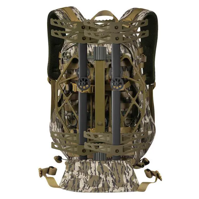 Alt view image 2 of 6 - Saddle Hunting Backpack, 28L Tree Saddle Hunting Pack for Platform and Climbing Sticks, Lightweight Treestand Hunting Backpack for Mobile Hunters