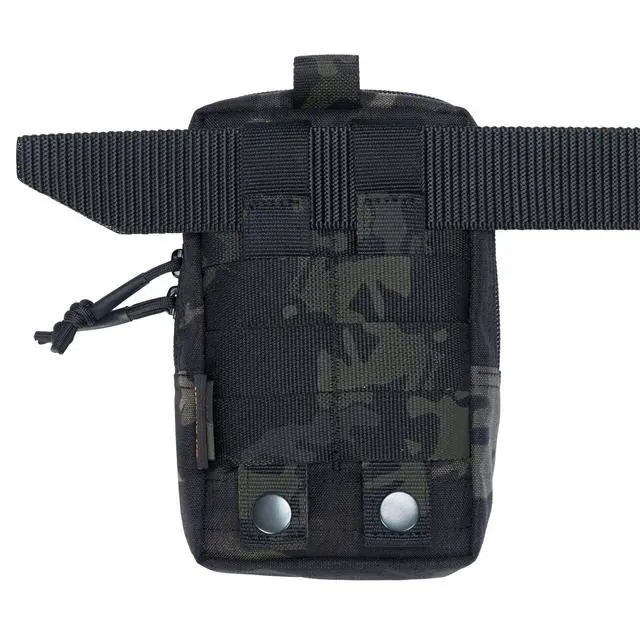 Alt view image 7 of 7 - Tactical EDC Pouch Molle Utility Pouches Phone Holster Pouch Waist Bag Tool Pouch for Molle Accesssories
