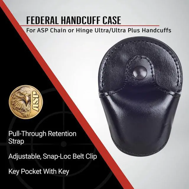 Alt view image 2 of 6 - Inc. Federal Handcuff Case for Handcuffs, Police Gear for Duty Belt and Handcuffs, Law Enforcement Gear, Personal Defense Equipment, Security Guard Equipment, Handcuff Case for Duty Belt