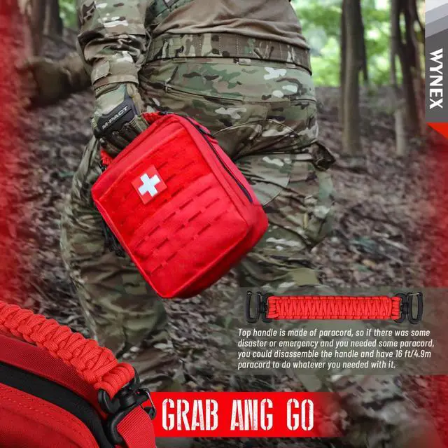 Alt view image 7 of 7 - Tactical Molle Admin Pouch, Molle Pouches of Double Layer Design | Utility EDC Pouch Organizer, Modular Tool Pouch, Medical EMT Attachment Bag,Large Capacity, Elastic Webbing Insert Panel
