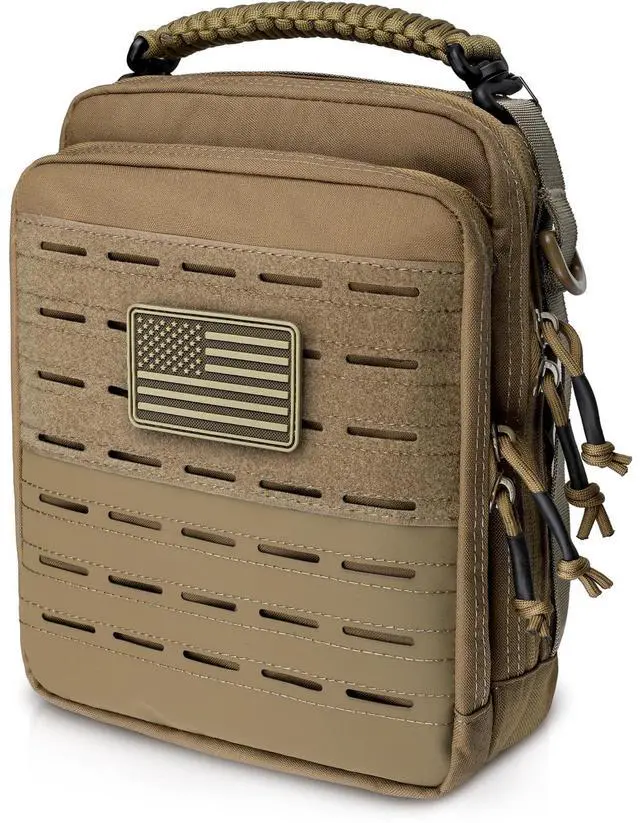 Main image of Tactical Molle Admin Pouch, Molle Pouches of Double Layer Design | Utility EDC Pouch Organizer, Modular Tool Pouch, Medical EMT Attachment Bag,Large Capacity, Elastic Webbing Insert Panel