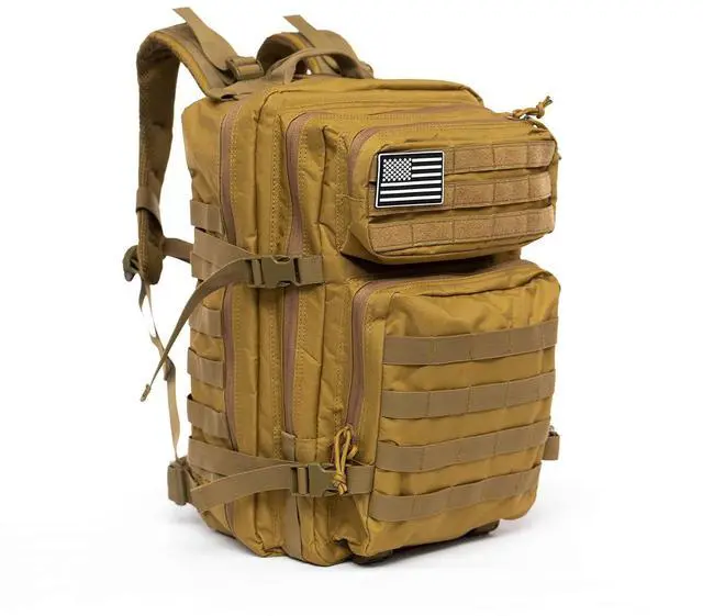 Main image of 40L Tactical Backpack | 7 Compartments | Padded Comfort | MOLLE System | Heavy-Duty Nylon | Versatile Use | Outdoor Survival, Camping, Gym, Travel | Large rucksack backpack