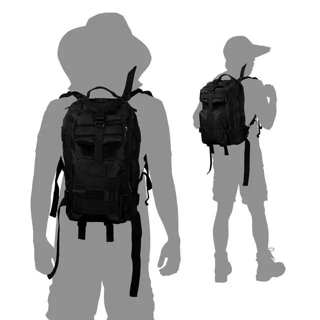 Alt view image 7 of 7 - 40L Tactical Backpack | 7 Compartments | Padded Comfort | MOLLE System | Heavy-Duty Nylon | Versatile Use | Outdoor Survival, Camping, Gym, Travel | Large rucksack backpack