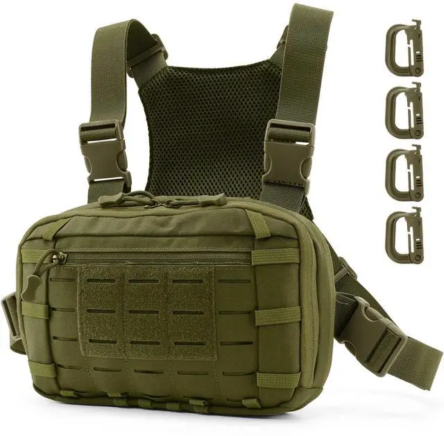 Main image of Tactical EDC Chest Bag Utility Molle Chest Rig Pouch with CCW Compartment Adjustable Strap Outdoor Chest Pack