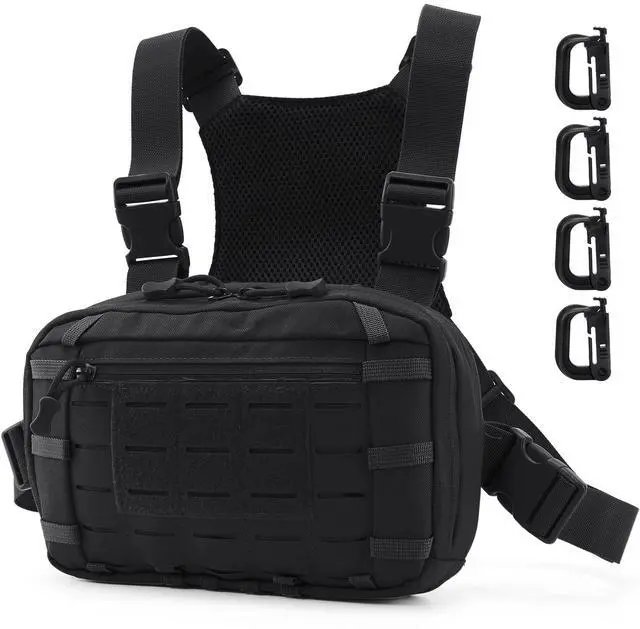 Main image of Tactical EDC Chest Bag Utility Molle Chest Rig Pouch with CCW Compartment Adjustable Strap Outdoor Chest Pack