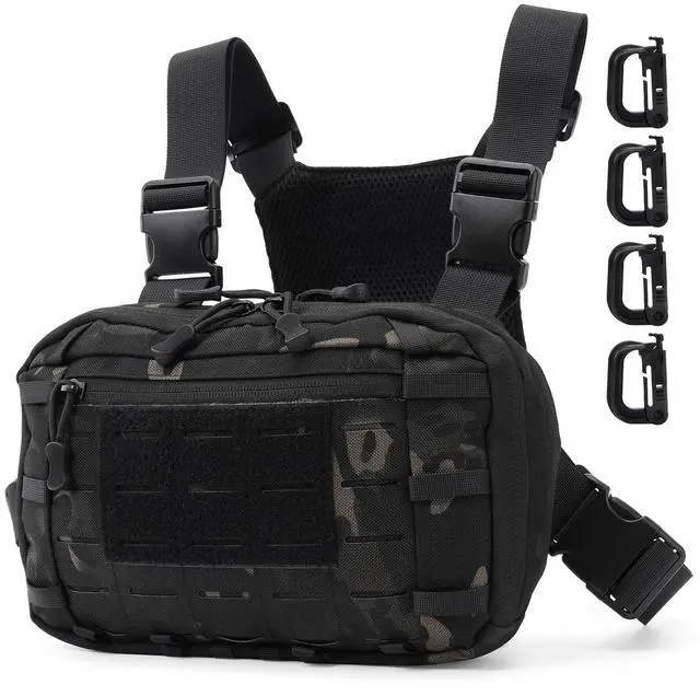 Main image of Tactical EDC Chest Bag Utility Molle Chest Rig Pouch with CCW Compartment Adjustable Strap Outdoor Chest Pack