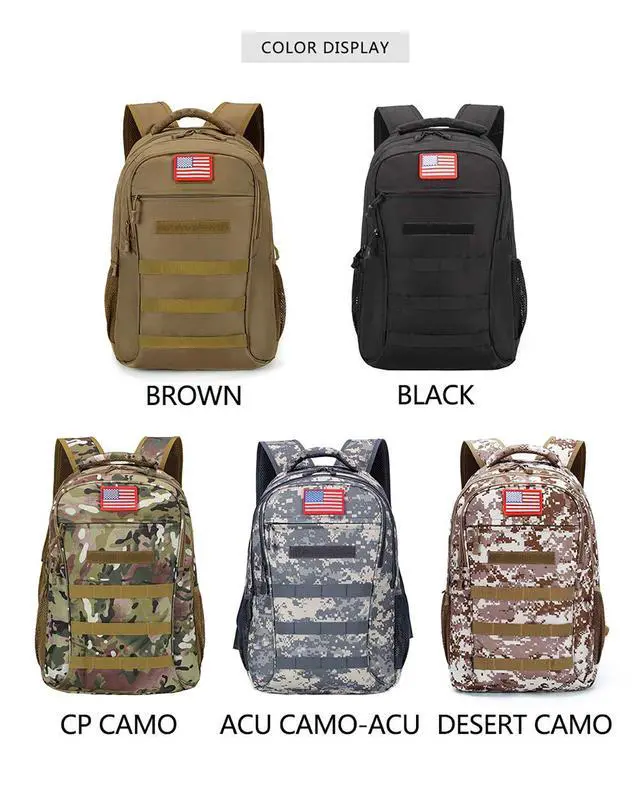 Alt view image 5 of 7 - Camo Backpack for Boys,Army Boys Backpacks for Elementary Middle School Military,Camouflage Bookbag 40L