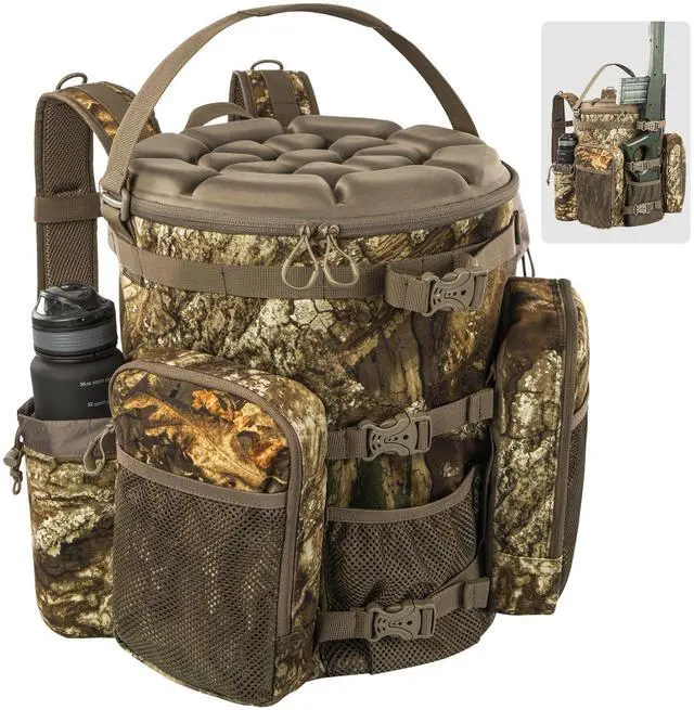 Main image of Hunting Bucket Backpack with Seat Suitable for 5-gallon SeatDove Hunting AccessoriesDaypack for Rifle Bow GunNot including Bucket and Lid