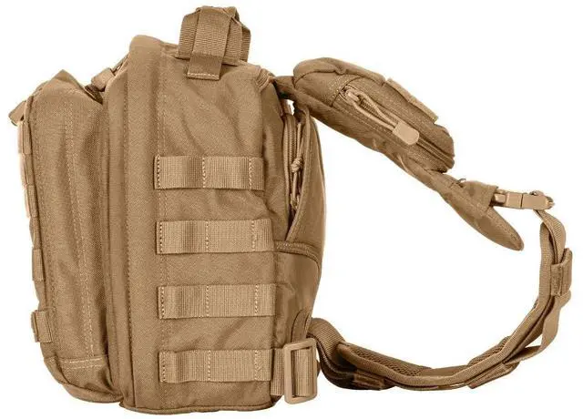 Alt view image 4 of 7 - Tactical Sling Bag Pack MOAB 6, Shoulder Crossbody Military Bag, 11L, Kangaroo, Style 56963ABR
