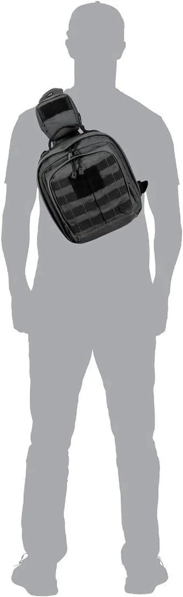 Alt view image 7 of 7 - Tactical Sling Bag Pack MOAB 6, Shoulder Crossbody Military Bag, 11L, Kangaroo, Style 56963ABR