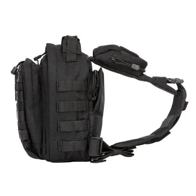 Alt view image 4 of 7 - Tactical Sling Bag Pack MOAB 6, Shoulder Crossbody Military Bag, 11L, Black, Style 56963ABR