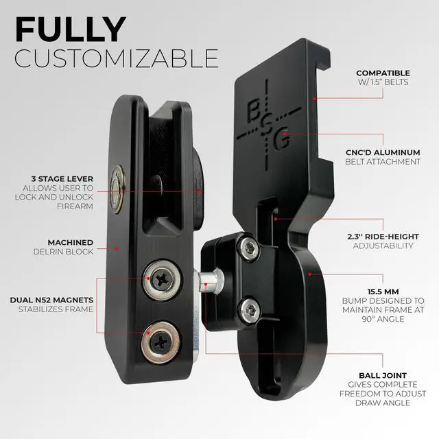 Alt view image 5 of 7 - Scorpion Outdoor Gear Pro Heavy Duty Competition Speed Holster w/Magnets fits 2011