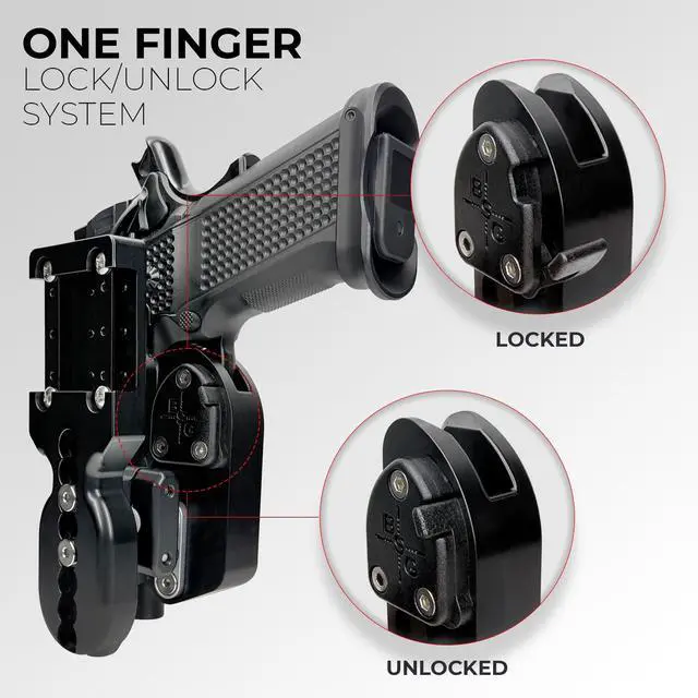 Alt view image 6 of 7 - Scorpion Outdoor Gear Pro Heavy Duty Competition Speed Holster w/Magnets fits 2011