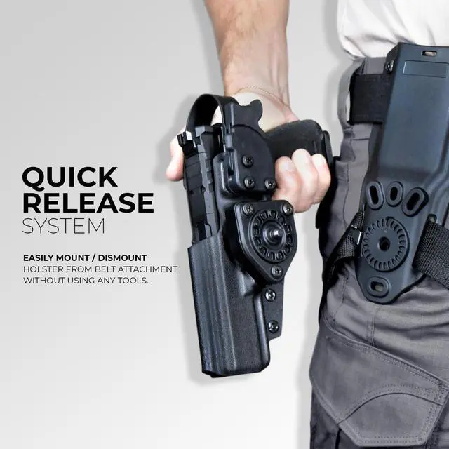 Alt view image 4 of 4 - Level II Duty Drop and Offset Holster fits Sig P365 Fuse