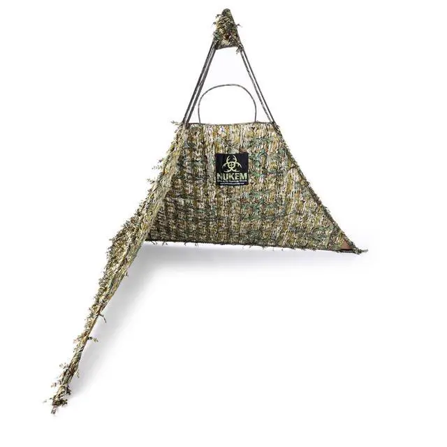 Alt view image 3 of 7 - Grab & Go Hunting Ground Blind - Mossy Oak 3D Leafy Pattern - Lightweight & Stake-Free Pop Up Turkey & Deer Blind - Provides Maximum Concealment