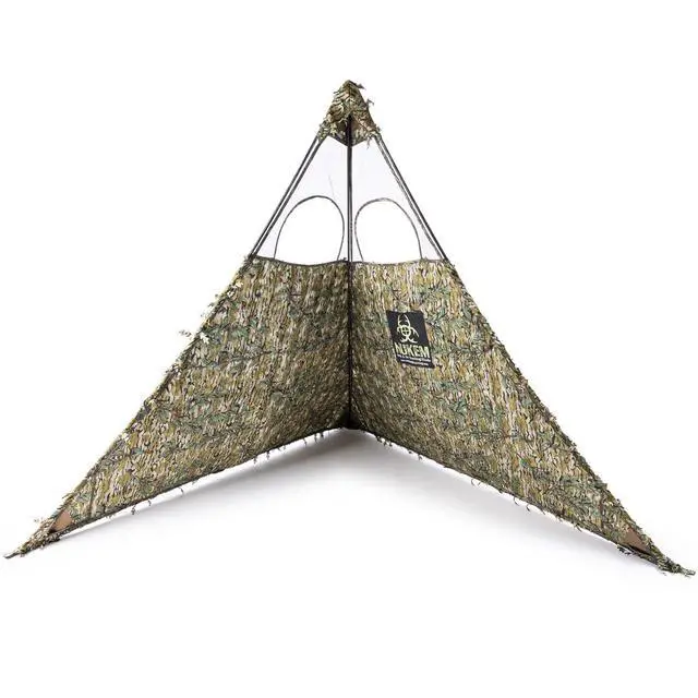 Alt view image 5 of 7 - Grab & Go Hunting Ground Blind - Mossy Oak 3D Leafy Pattern - Lightweight & Stake-Free Pop Up Turkey & Deer Blind - Provides Maximum Concealment