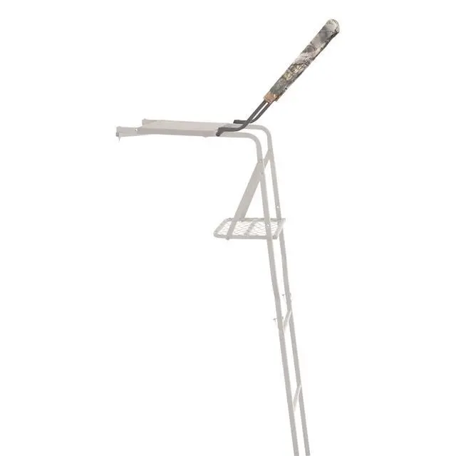 Alt view image 5 of 7 - 15' Hunting Ladder Tree Stand with Shooting Rail, Elevated Climbing Mesh Seat, Hunting Gear Equipment Accessories