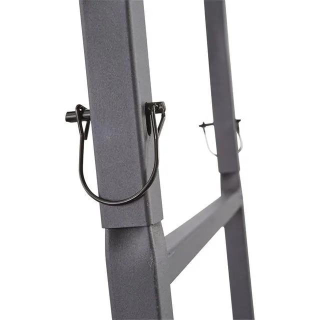 Alt view image 2 of 7 - 15' Hunting Ladder Tree Stand with Shooting Rail, Elevated Climbing Mesh Seat, Hunting Gear Equipment Accessories