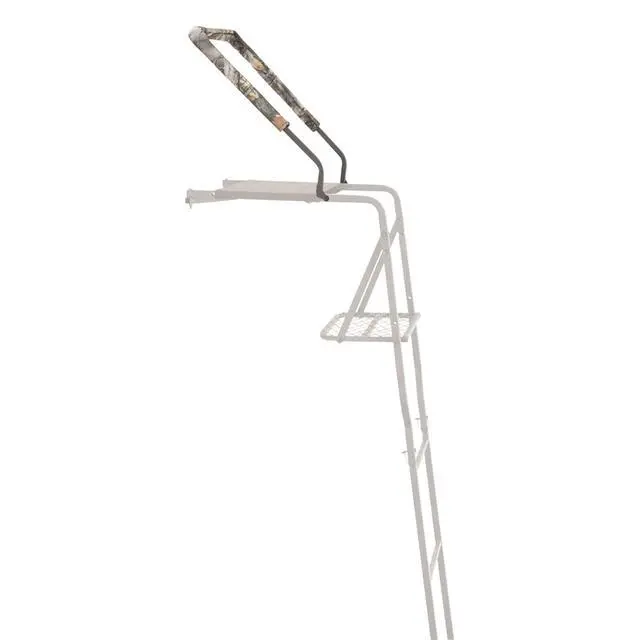 Alt view image 7 of 7 - 15' Hunting Ladder Tree Stand with Shooting Rail, Elevated Climbing Mesh Seat, Hunting Gear Equipment Accessories
