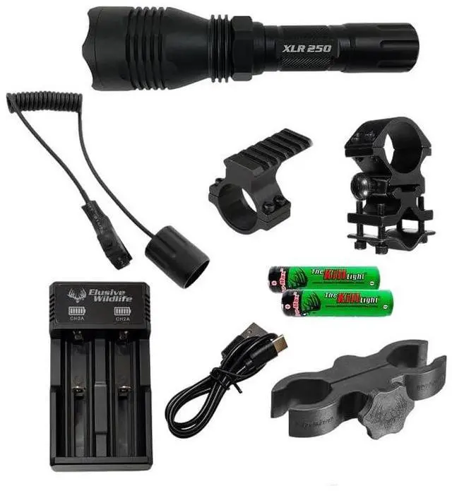 Main image of Kill Light XLR 250 Hunting Light Package (White LED Triple Mode, On/Off Wired Tail Cap)