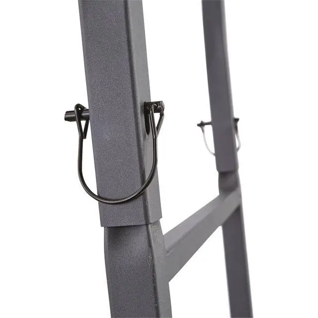 Alt view image 2 of 5 - Climbing Ladder Tree Stand with Mesh Seat, Climbing Equipment for Deer Hunting, 15