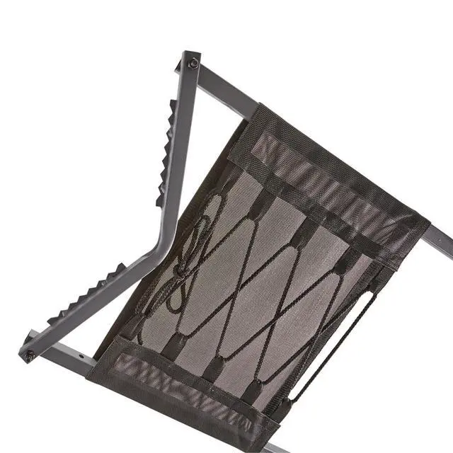 Alt view image 3 of 5 - Climbing Ladder Tree Stand with Mesh Seat, Climbing Equipment for Deer Hunting, 15