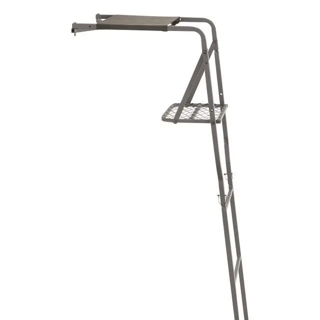 Alt view image 5 of 5 - Climbing Ladder Tree Stand with Mesh Seat, Climbing Equipment for Deer Hunting, 15