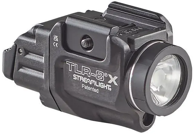 Alt view image 2 of 7 - 69414 TLR-8 X 500-Lumen Tactical Weapon Light with Integrated Red Aiming Laser for Select Handguns, Includes Rear Switch Options, Mounting Kit, and Keys, Black