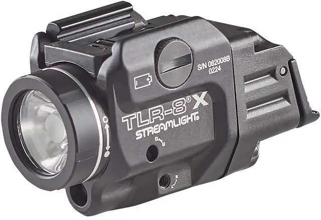 Alt view image 6 of 7 - 69414 TLR-8 X 500-Lumen Tactical Weapon Light with Integrated Red Aiming Laser for Select Handguns, Includes Rear Switch Options, Mounting Kit, and Keys, Black
