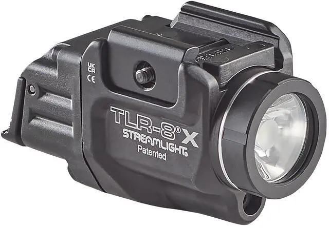 Alt view image 7 of 7 - 69414 TLR-8 X 500-Lumen Tactical Weapon Light with Integrated Red Aiming Laser for Select Handguns, Includes Rear Switch Options, Mounting Kit, and Keys, Black