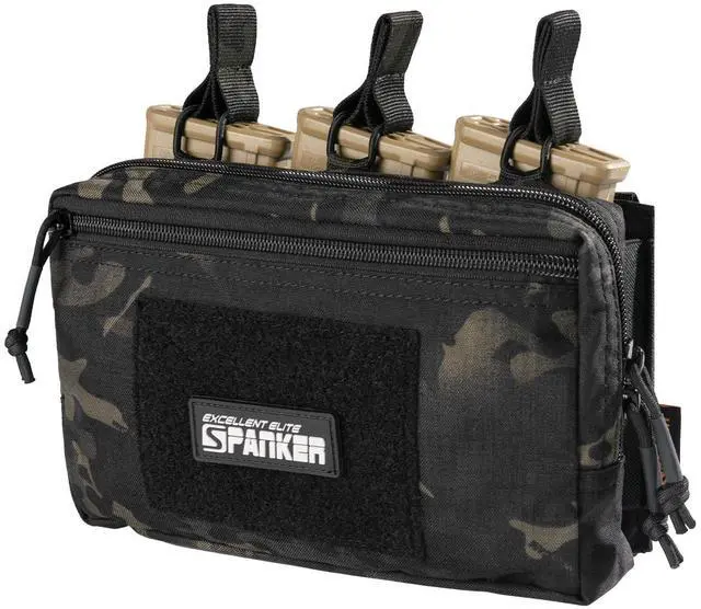 Main image of Tactical Mag Admin Pouch Molle Utility Tool Pouch Medical EDC EMT Bag with Triple Mag Pouch for M4 M16