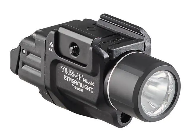 Alt view image 2 of 7 - 69465 TLR-8 HL-X USB 1000-Lumen Weapon Mounted Rechargeable Tactical Flashlight with Integrated Red Aiming Laser, Includes Key Kit, Tool, and Rechargeable Battery, Black