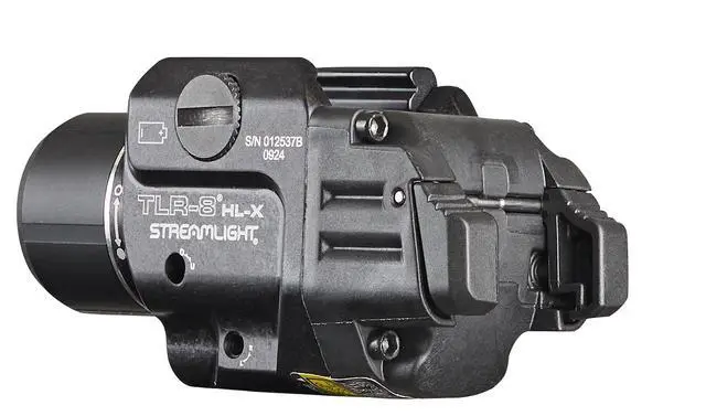 Alt view image 4 of 7 - 69465 TLR-8 HL-X USB 1000-Lumen Weapon Mounted Rechargeable Tactical Flashlight with Integrated Red Aiming Laser, Includes Key Kit, Tool, and Rechargeable Battery, Black