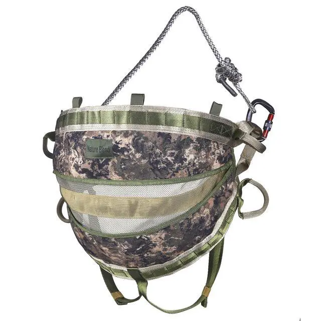 Alt view image 2 of 7 - Full Mobile Tree Saddle Hunting Kit, Includes 16"x12" Saddle Hunting Platform, Gen2 Hunting Saddle, 4P Climbing Sticks, Bridge and 1P Tree Stand Safety Rope, Multiple Parcel Shipments