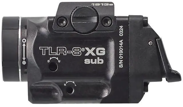 Alt view image 6 of 7 - 69438 TLR-8 X G sub 500-Lumen Rail-Mounted Tactical Weapon Light with Integrated Green Aiming Laser Exclusively for 1913 Short Models Only, Black