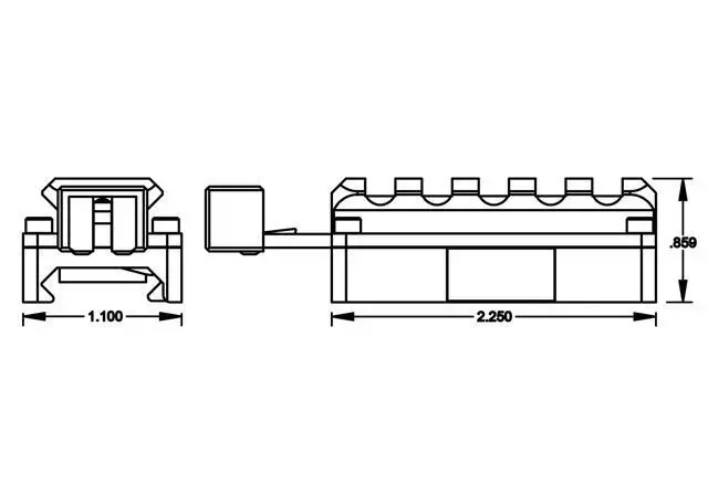 Alt view image 4 of 5 - LLC SIDELOK, Universal Scope Riser, Short, Fits Picatinny, Black Finish