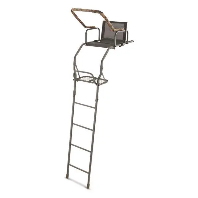 Alt view image 2 of 2 - 16' Ladder Tree Stand for Hunting Climbing Seat Hunt Gear Equipment Accessories