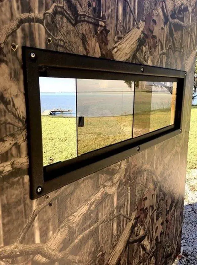 Alt view image 4 of 4 - MAXXED Outdoors Horizontal Slider Deer Blind Window