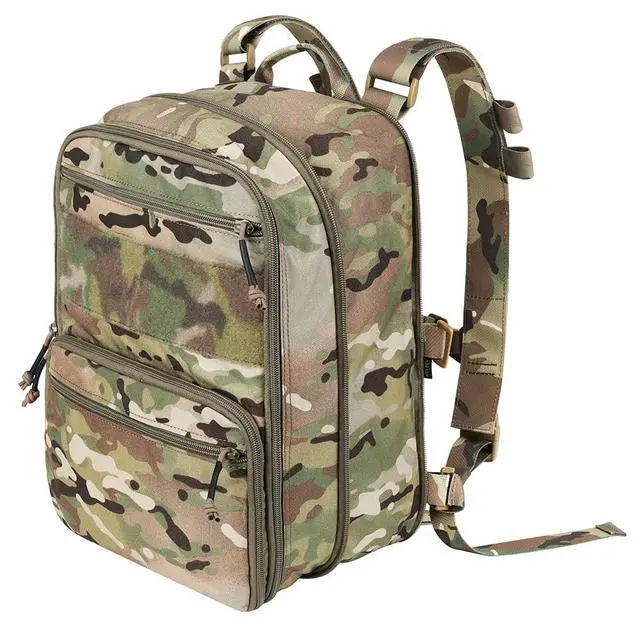 Alt view image 2 of 7 - Tactical Expandable Backpack MOLLE Backpack for Travelling Hiking Hunting (Camo)