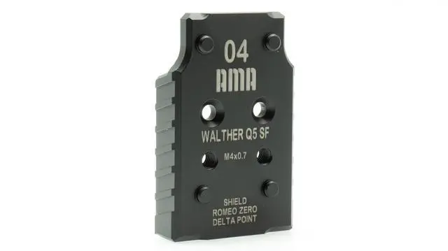 Alt view image 3 of 7 - Adapter Plate for Walther Q5 Match SF Compatible with Trijicon, Leupold, Romeo, Docter