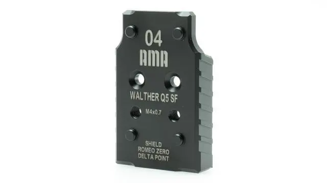 Alt view image 2 of 7 - Adapter Plate for Walther Q5 Match SF Compatible with Trijicon, Leupold, Romeo, Docter