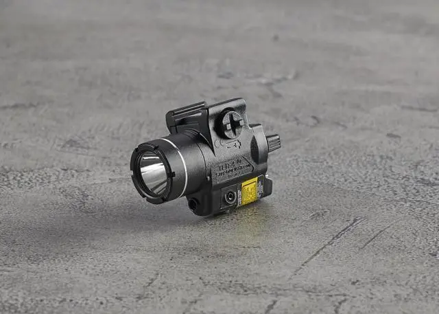 Alt view image 5 of 7 - 69240 TLR-4 170-Lumen Compact Rail-Mounted Tactical Weapon Light with Integrated Red Aiming Laser for Select Handguns, Black