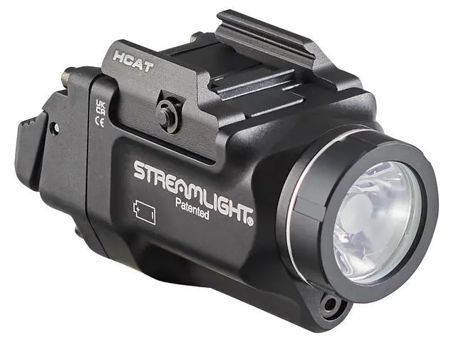 Alt view image 2 of 7 - 69479 TLR-8 HL-X G sub USB 1000-Lumen Weapon Rail-Mounted Rechargeable Tactical Flashlight with Integrated Green Aiming Laser for Springfield Armory Hellcat Only, Black
