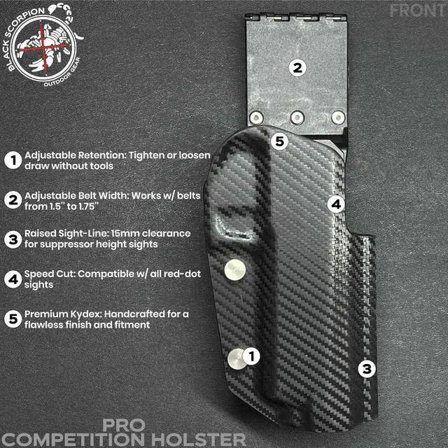 Alt view image 6 of 7 - Scorpion Gear Pro Competition Holster fits Canik Mete SFX