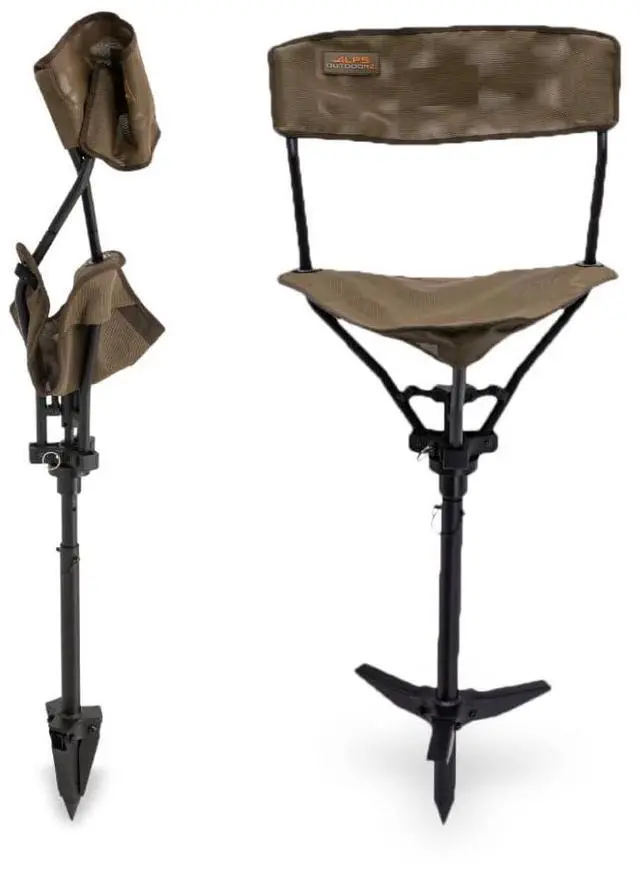 Main image of Wetland Hunting Seat - Lightweight Hunting Chair with Adjustable Height, Sink-Resistant Leg, and Removable Shoulder Carry Strap for All-Weather Hunting