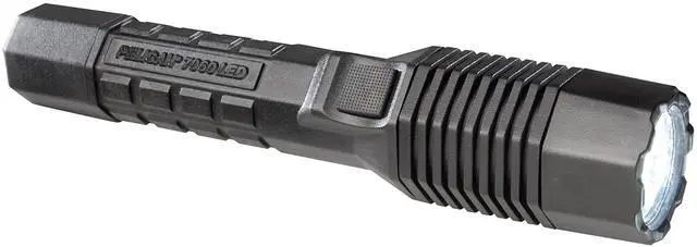 Main image of 7060 Rechargeable Tactical Flashlight With Charger (Black)