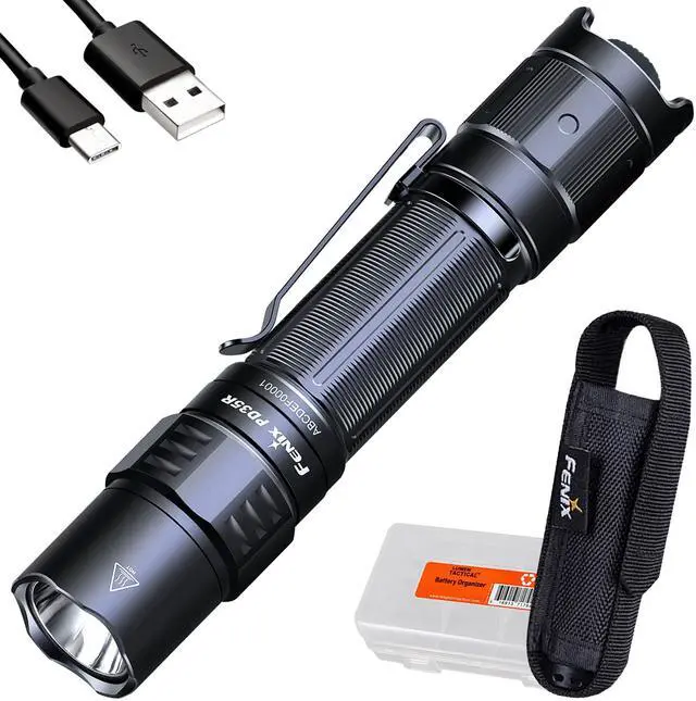 Main image of PD35R Tactical Flashlight, USB-C Rechargeable, 1700 Lumen with Organizer