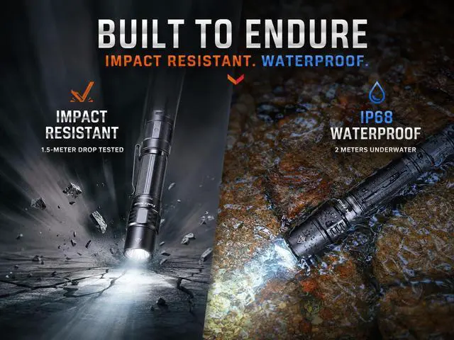 Alt view image 7 of 7 - PD35R Tactical Flashlight, USB-C Rechargeable, 1700 Lumen with Organizer