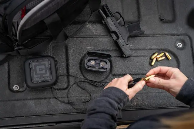 Alt view image 5 of 7 - E-MAX Shadows Pro Electronic Hearing Protection with Ambient Sound Amplification, Bluetooth, Rechargeable Case, For Shooting and Range