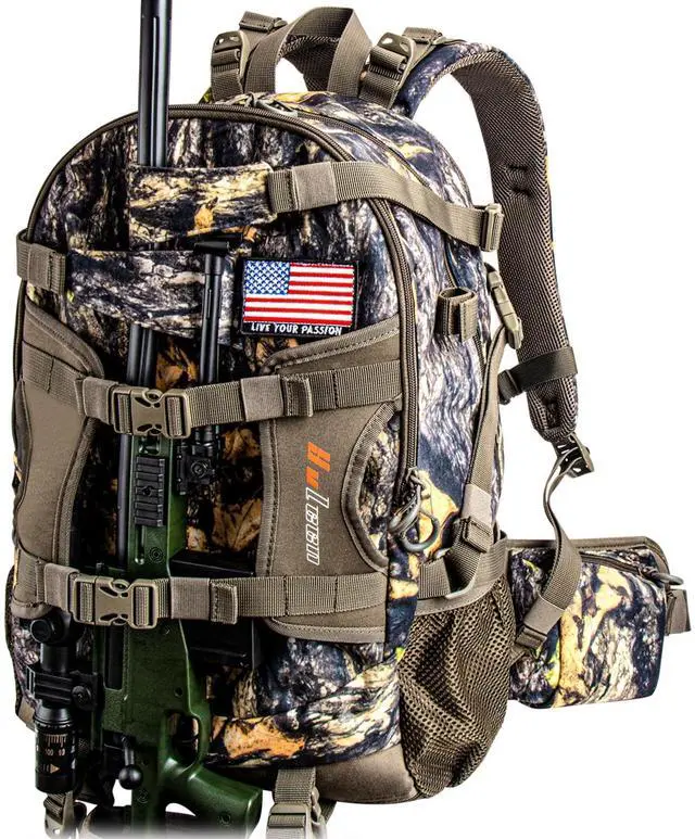 Main image of Hunting Backpack, Waterproof Camo Hunting Packs for Men, Durable Large Capacity Hunting Day Pack for Rifle Bow Gun